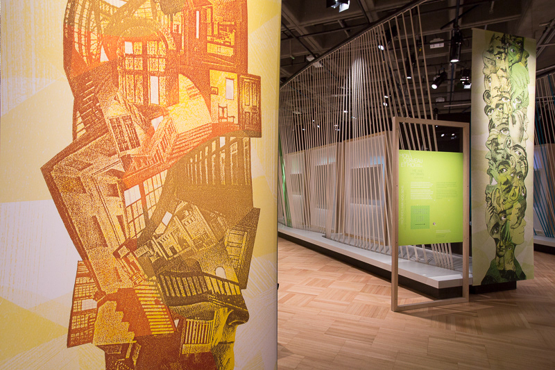 Vue de la salle d'exposition Cerveau à la folie. Photo © Musée de la civilisation de Québec, 2017