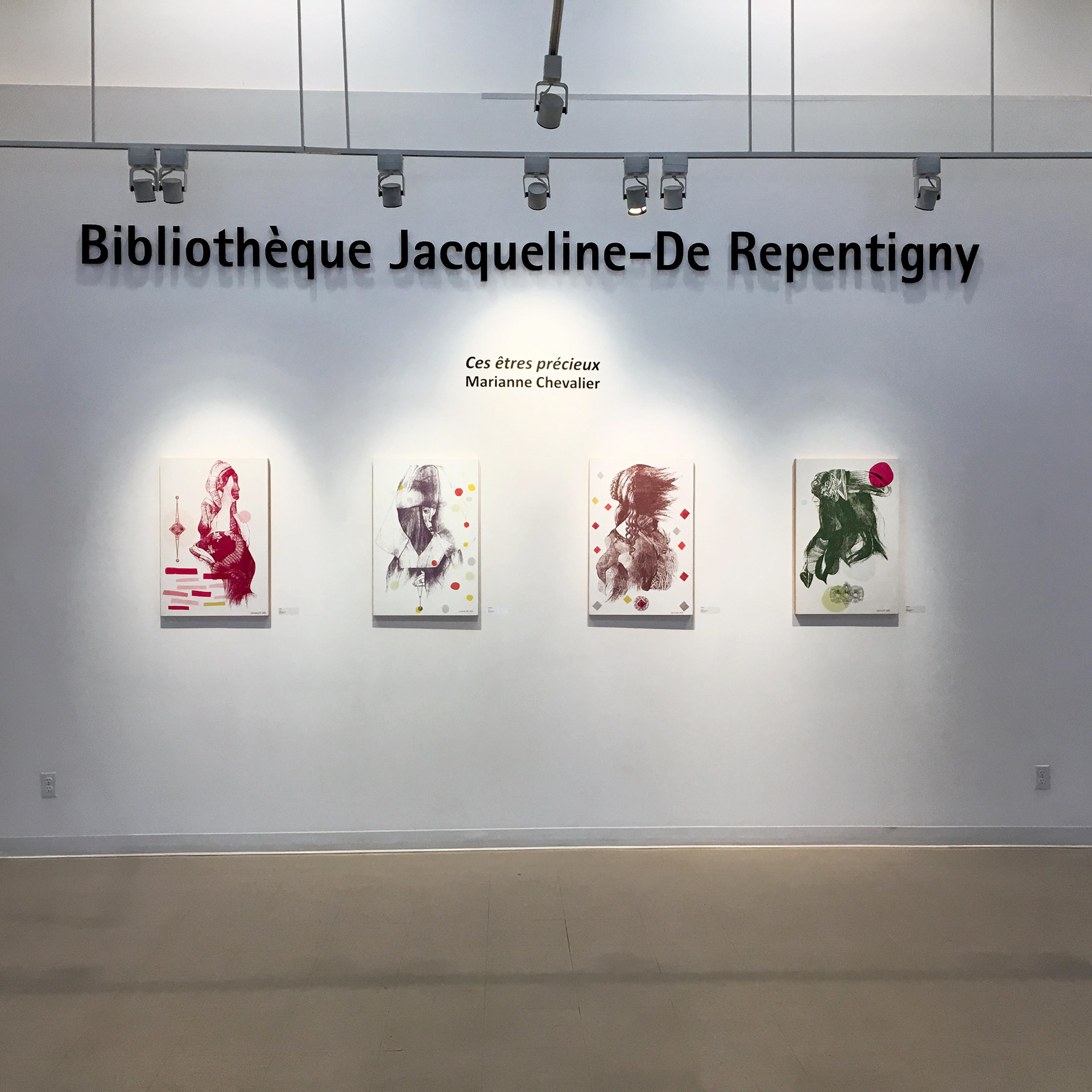 Exposition Ces êtres Précieux, Bibliothèque Jacqueline-De Repentigny, 2018