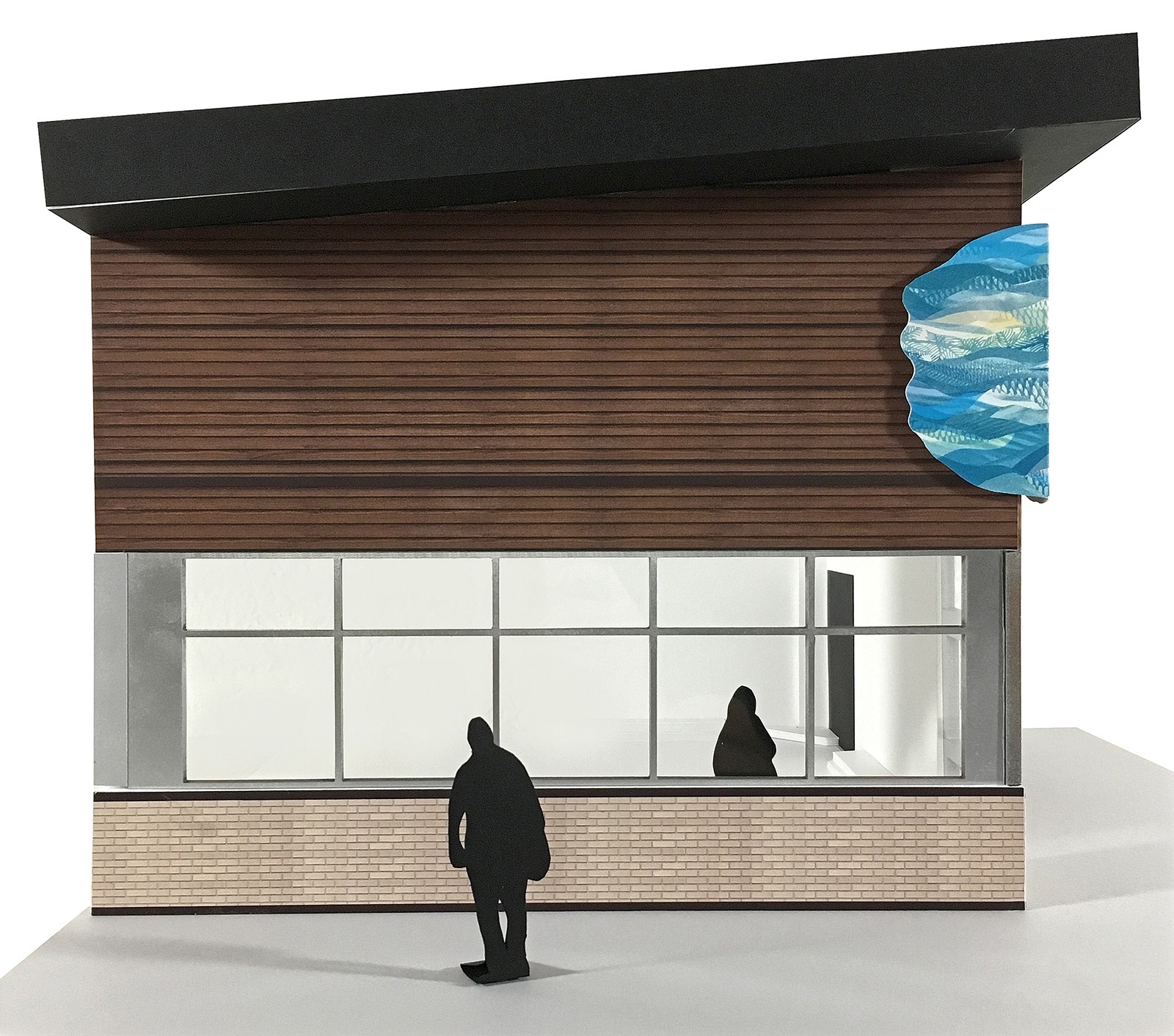 Maquette pour la présentation de l'œuvre Les entrelacs scintillants, 2019