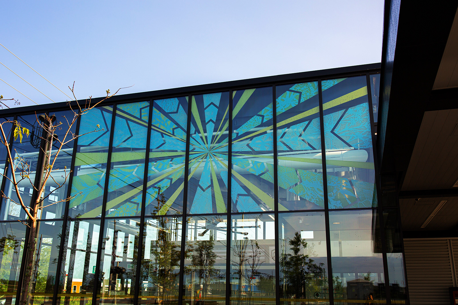 Œuvre De verts et de vents, gare Vaudreuil, Vaudreuil-Dorion