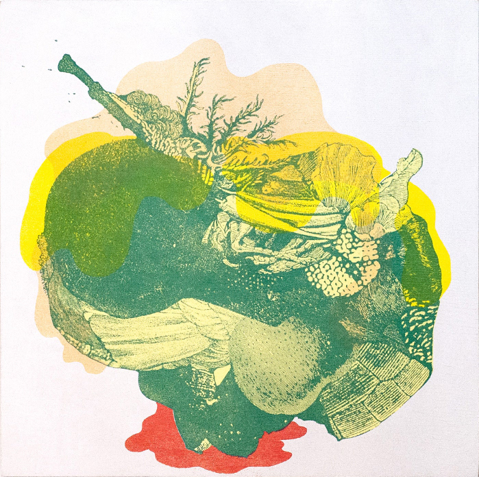 TUMULUS RÉPRÉHENSIBLE sérigraphie sur merisier, 30.48 cm x 30.48 cm, tirage unique, 2017