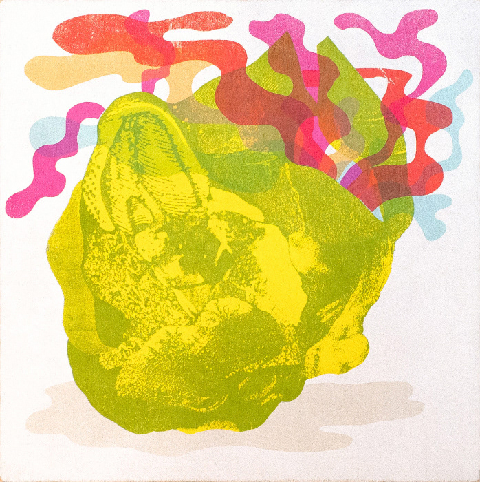 CARNAVAL INTERNE sérigraphie sur merisier, 30.48 cm x 30.48 cm, tirage unique, 2017