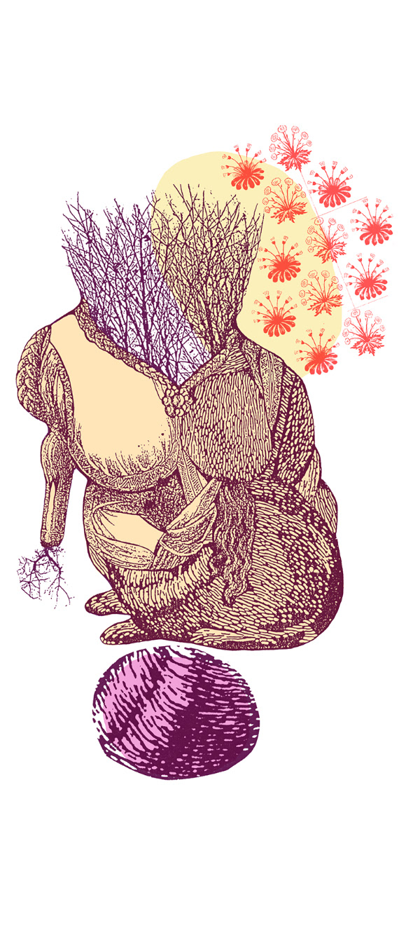 LAPIN Sérigraphie, 15 x 44 pouces ( 38.10 x 111.76 cm), tirage limité de 4, 2011