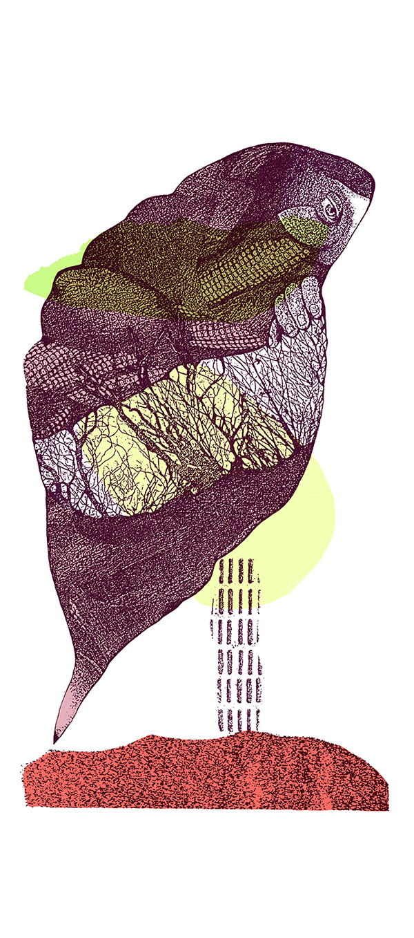 ÉQUILIBRE Sérigraphie, 15 x 44 pouces ( 38.10 x 111.76 cm), tirage limité de 4, 2011