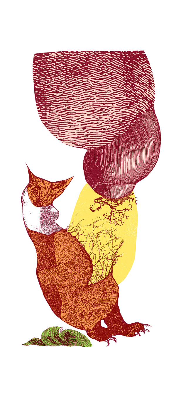 OURS Sérigraphie, 15 x 44 pouces ( 38.10 x 111.76 cm), tirage limité de 4, 2011