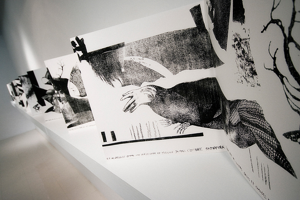 Vue de l'exposition CORNEILLE CRAQUELÉE, Galerie des arts visuels de l'Université Laval, Québec, 2008 © Photo : Dimitri Lavoie