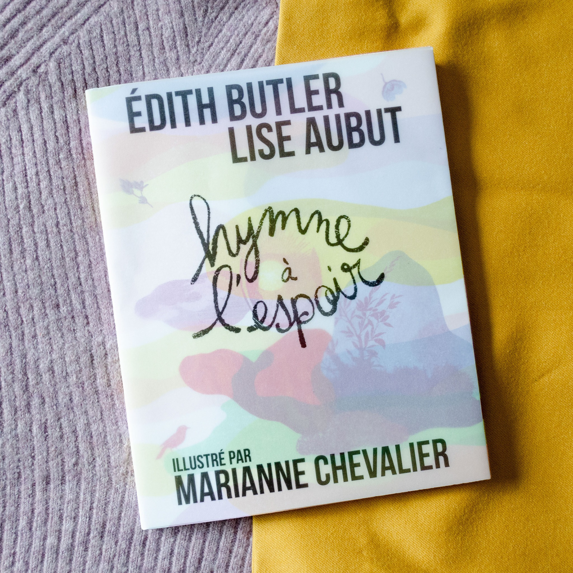 Couverture recto, avec jaquette translucide