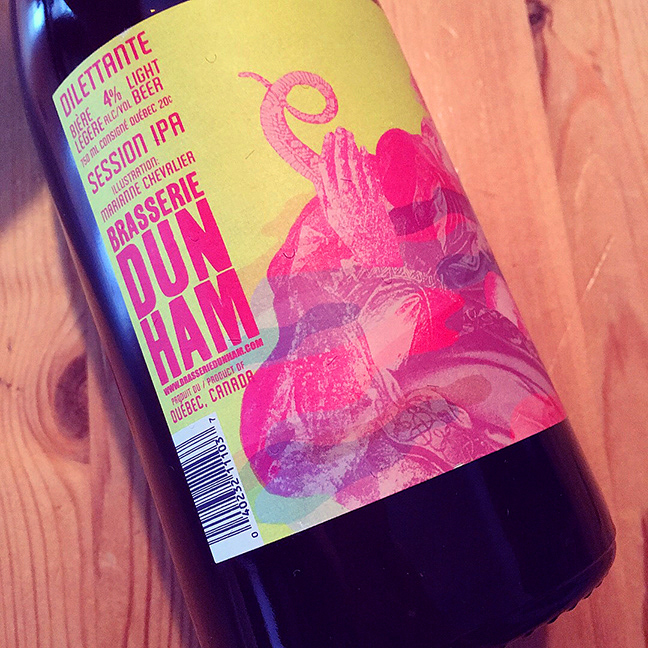 Étiquette La Dilettante, Brasserie Dunham