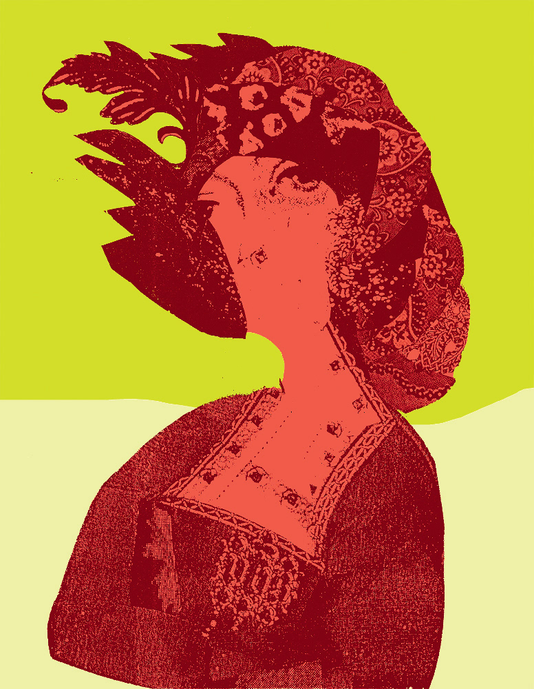 DEMOISELLE Estampe numérique, 15 x 20 pouces (38.10 x 50.8 cm), 2011