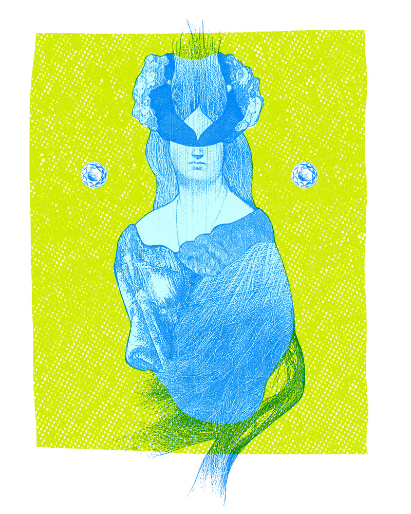 CÉLESTE II sérigraphie sur papier Stonehenge, 8 X 10 pouces (20.32 x 25.4 cm), édition limitée de 8, 2013
