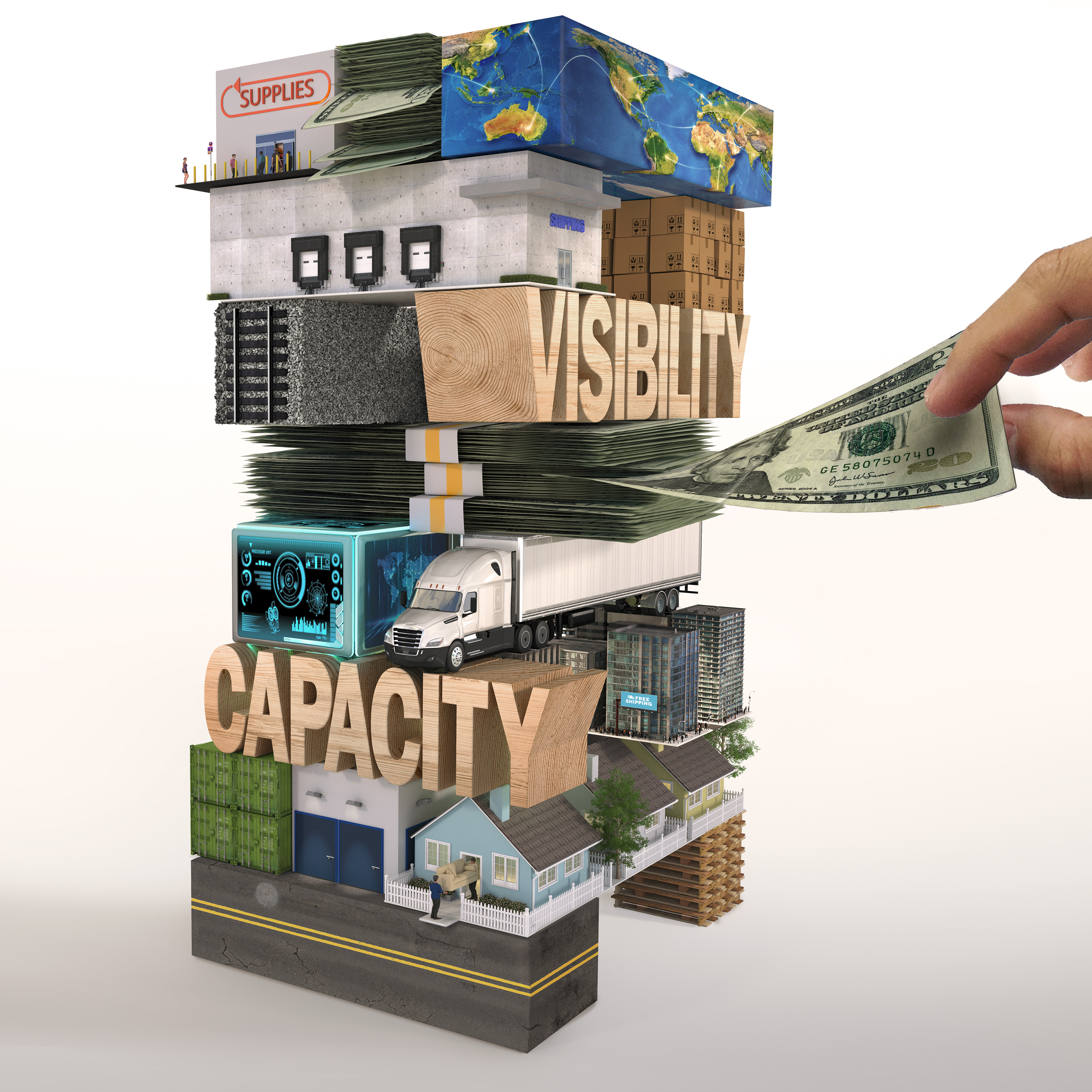 Jenga Shipping Money