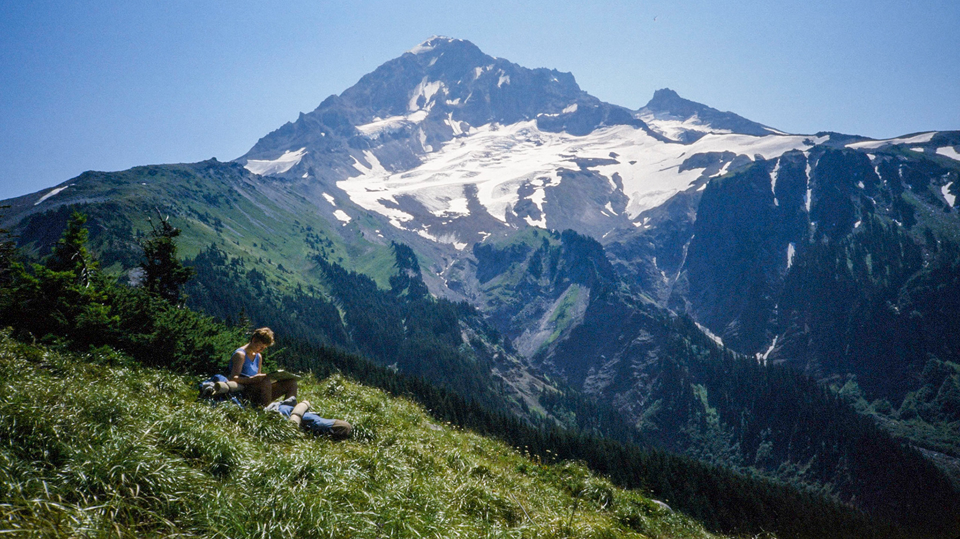 Sheryl - 7/1986 Mt Rainer Lost Lake Backpacking Trip