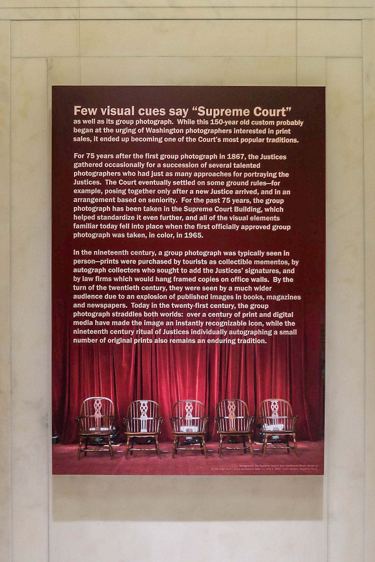 Ref: https://www.supremecourt.gov/visiting/exhibitions/GroupPhotoExhibit/Default.aspx