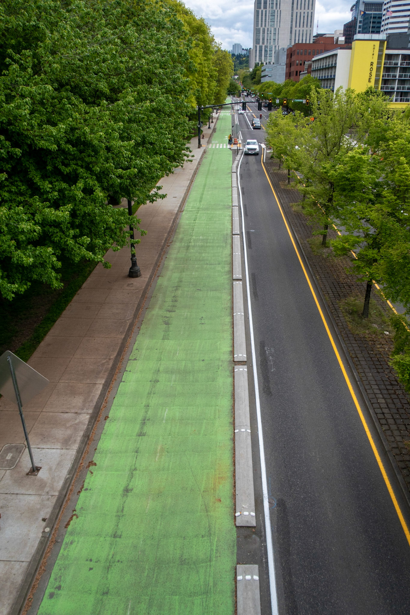 PORTLAND, Ore. — There's more space for pedestrians and cyclists in downtown Portland thanks to the completion of the "Better Naito" project. The latest extension is called "Better Naito Forever" and stretches over a mile from Harrison to Northwest Davis Streets.The Portland Bureau of Transportation (PBOT) said that the project will allow cyclists and pedestrians to get around without coming in close contact with cars. "It took one lane of traffic northbound and created a bike facility, and also included a mile of sidewalk that enabled people to walk along Waterfront Park safely," said Chris Warner with PBOT.Portland city officials hope improvements to pedestrian areas bring more visitors downtown. Issues with crime and protests have kept people away."When people are on the street, when people are active and people are riding and out having a good time, everybody is safer," Commissioner Jo Ann Hardesty said. "We have people who need mental healthcare and treatment and we don't have that, we don't have enough beds for them, but every major city has that."At the ribbon cutting on Friday, both cyclists and pedestrians were welcoming the upgrade. Cassie Wilson comes downtown for events a couple times a month."If you have somewhere to be, it's nice to be able to go directly to where you need to go — and having the physical separation from the cars makes a huge difference," Wilson said.The cost of the project was $4 million which covered the sidewalks, curbs and traffic signals. There were also new bike signals added, in addition to 17,000 square-feet of sidewalk.Ref: https://www.kgw.com/video/news/local/better-naito-forever-project-finishes-with-a-flourish/283-0168e21d-2530-43ef-9e96-c2608d564411