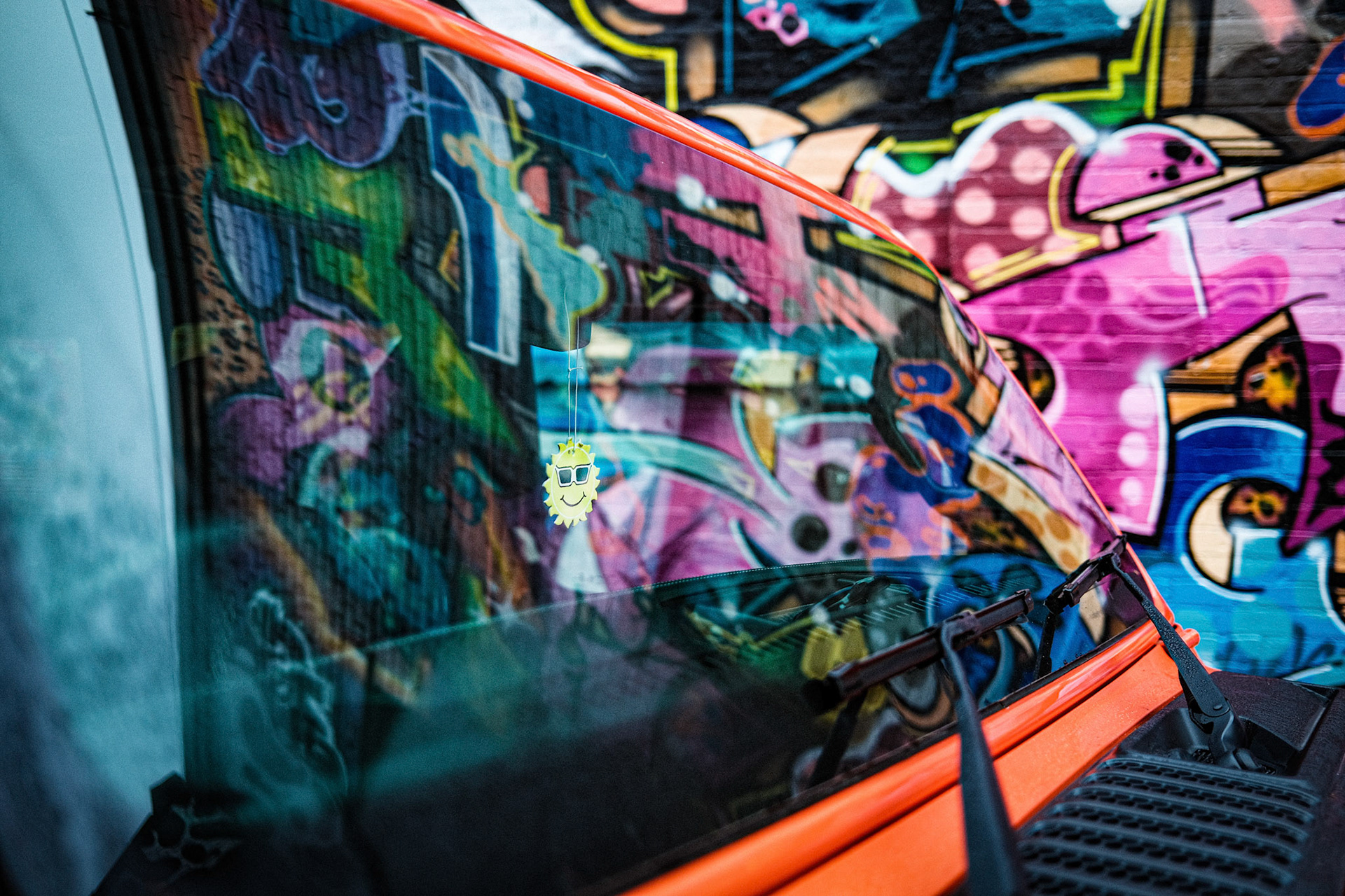 Yardworks Collab wall & smiley, Yardworks Glasgow 2021