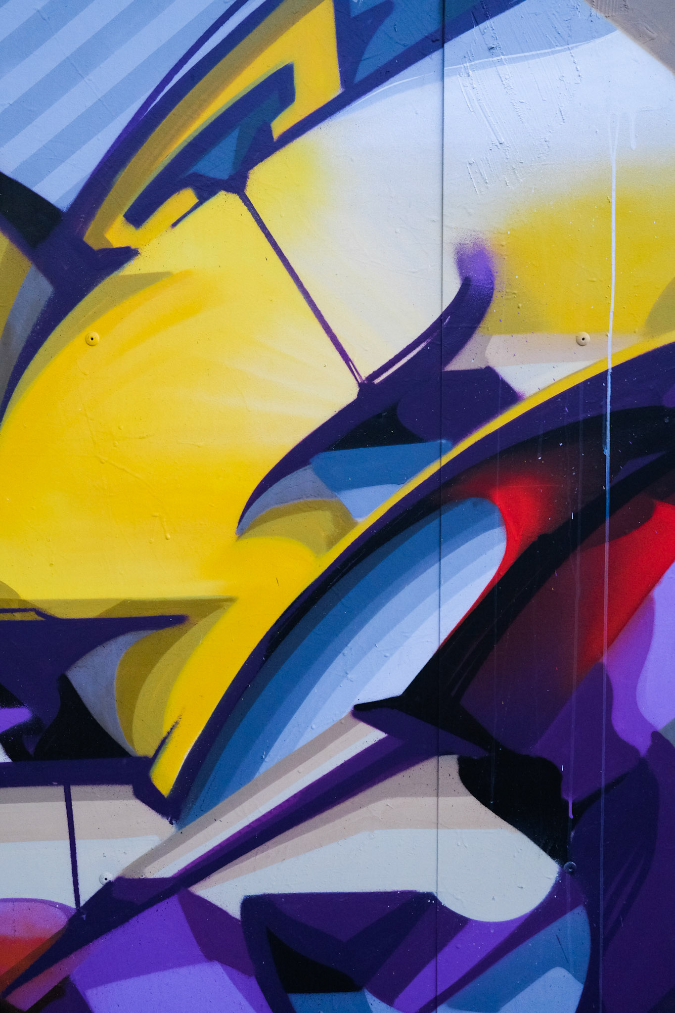 abstract of 'Does' wall Yardworks Glasgow 2021