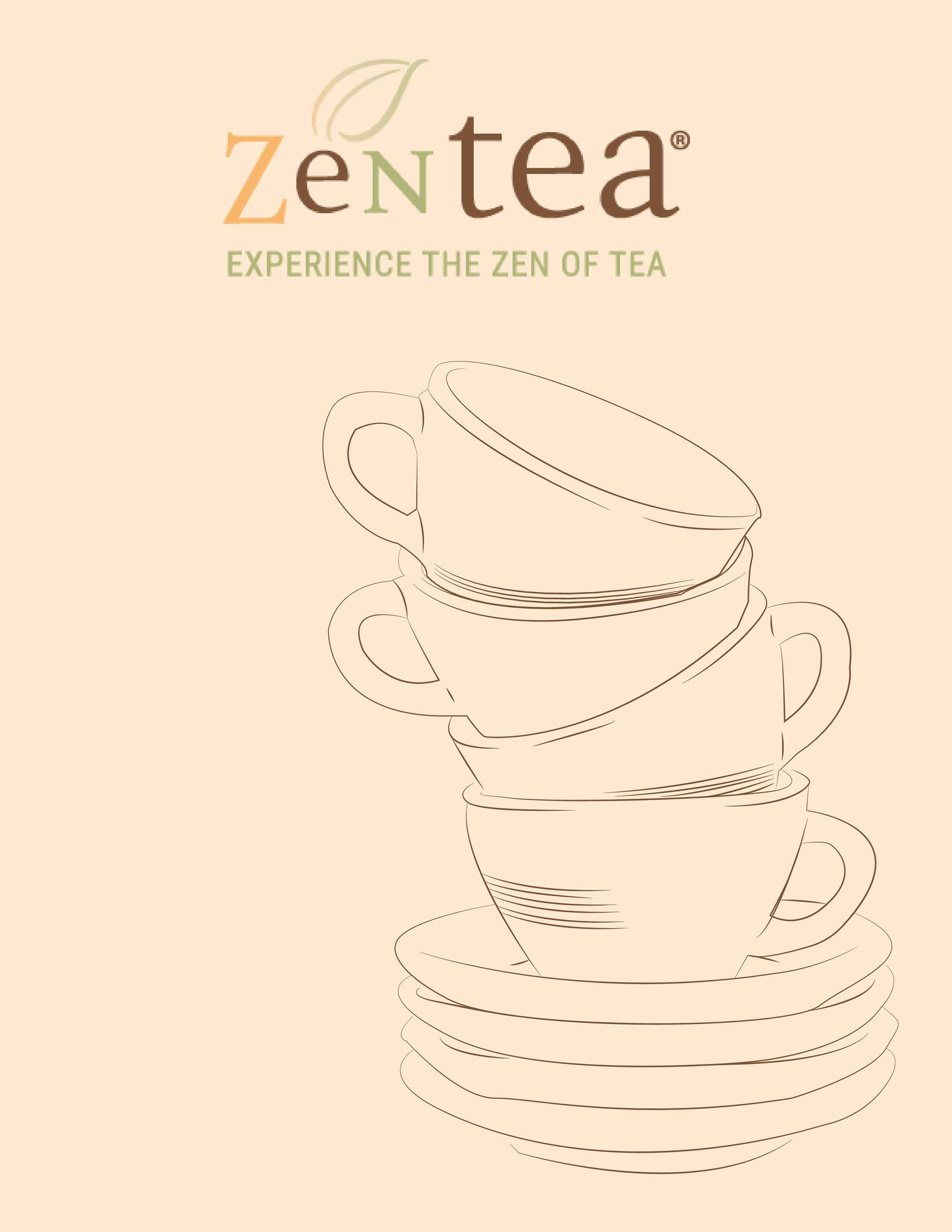 For my class assignment I was given the task to redesign a menu for a local shop. I chose to do Zen Tea, a small shop that sells a variety of teas and foods.