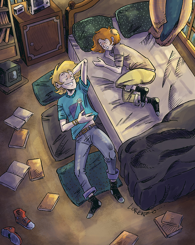 Blue & Cassy - Ink & digital