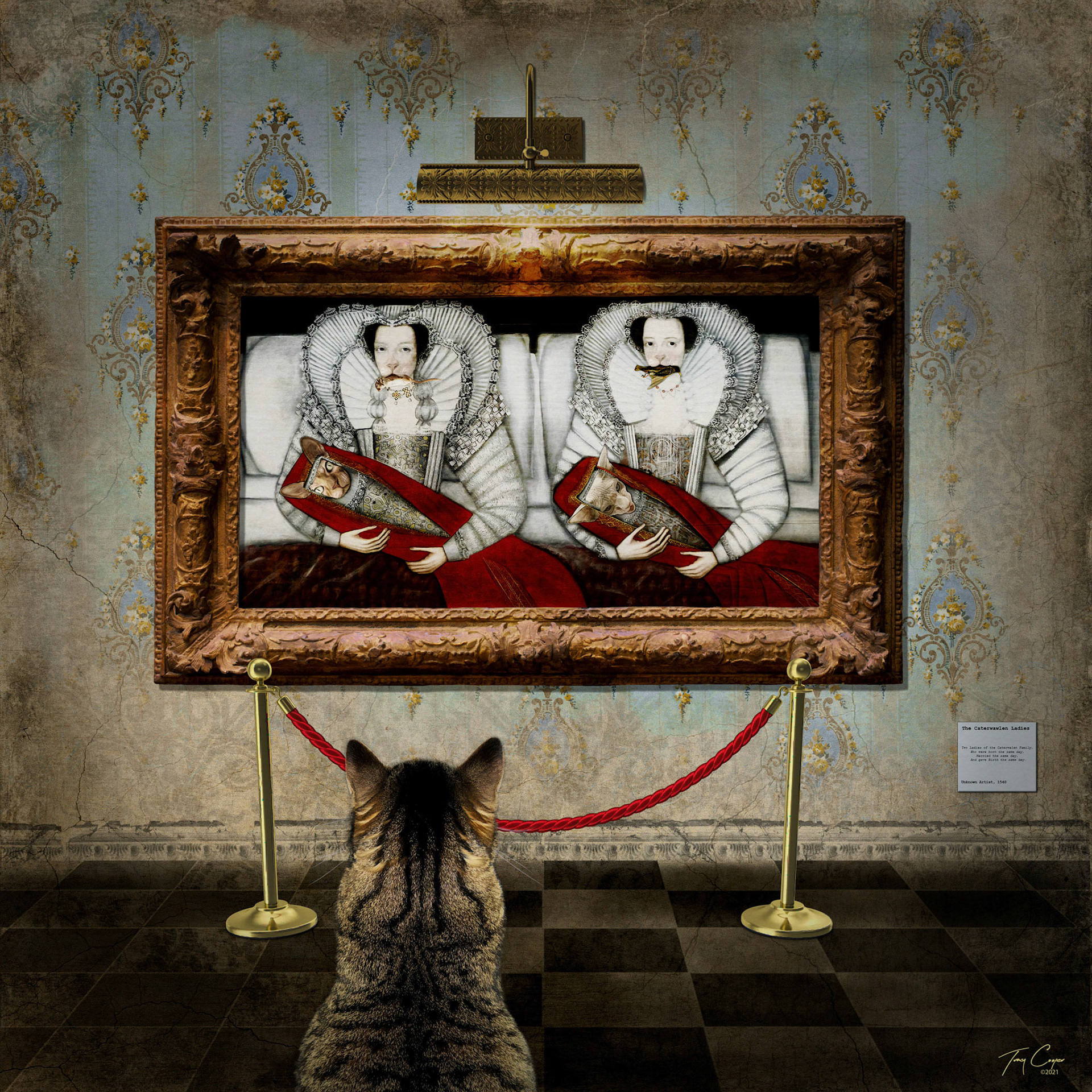 The Caterwawlen Ladies  (From Cats Visiting Museums)