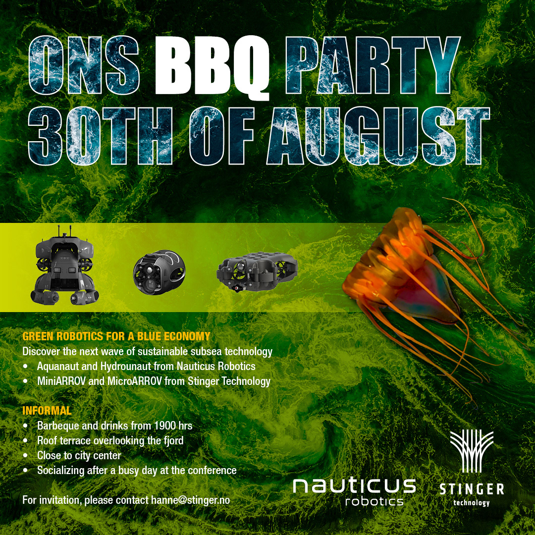Invitasjon til Stinger Technologys BBQ party.