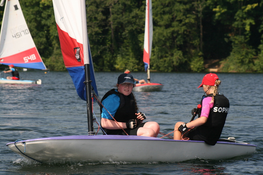 Me and my sister sailing her topper