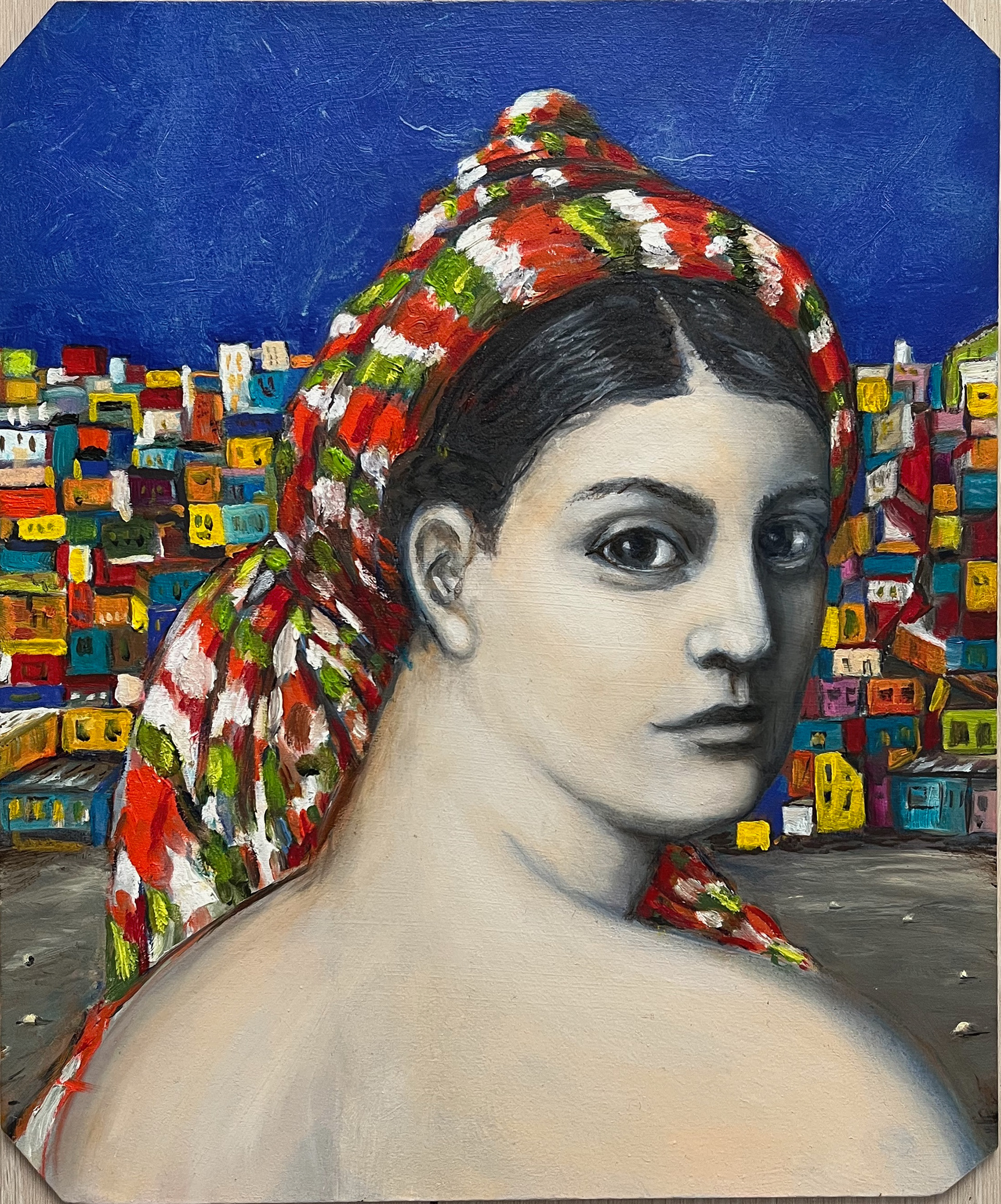 Odalisque 26,5x31,8 Huile sur carton