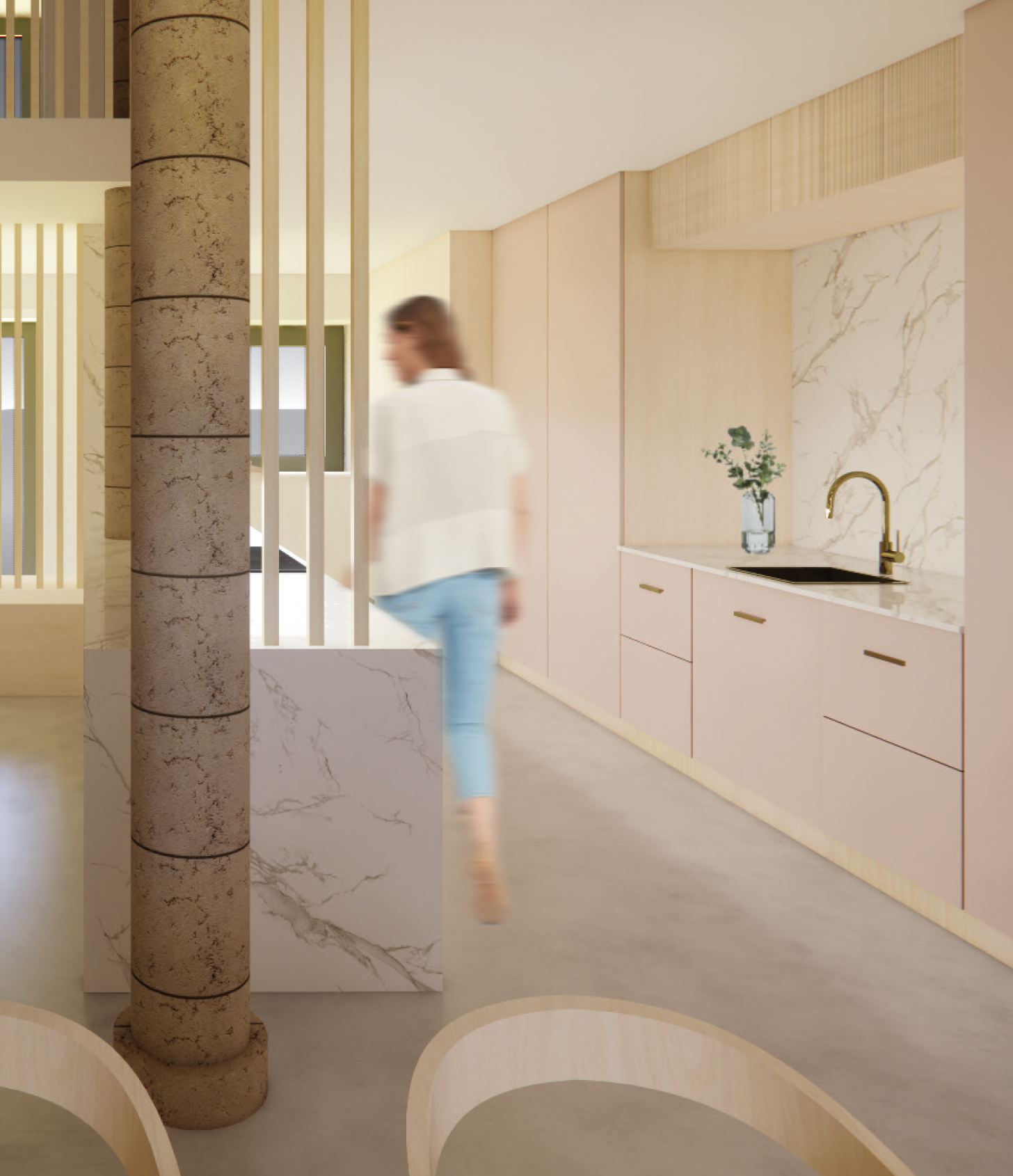 3D render keuken