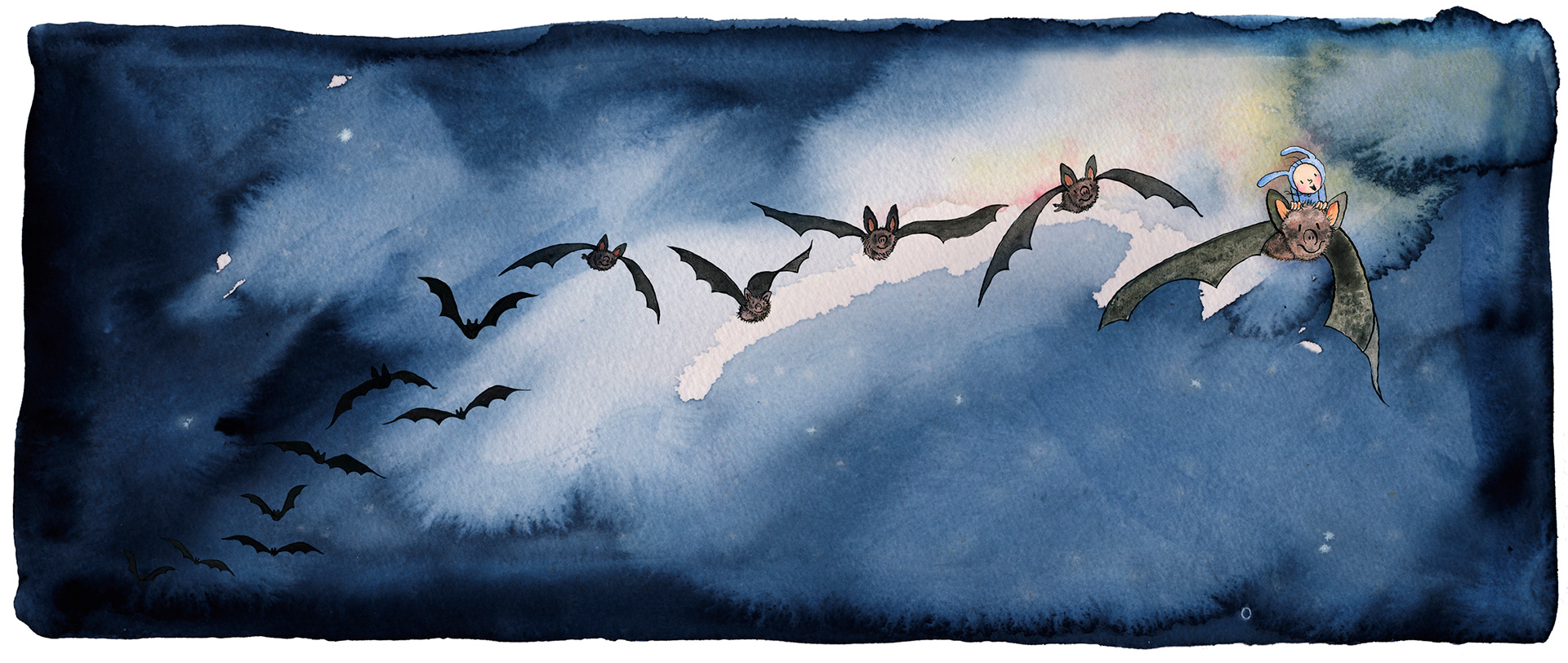 On the bat's back I fly - Ariel (the Tempest)