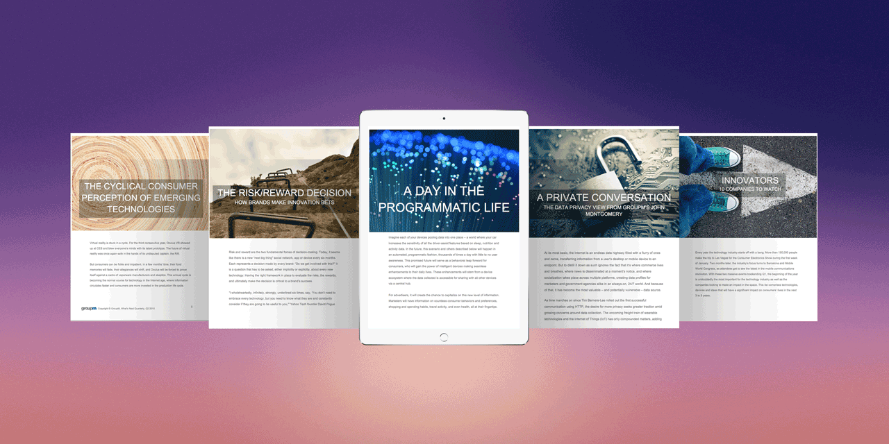 consumer insights, consumer behavior, content development, copywriting, creative direction, editorial, technology