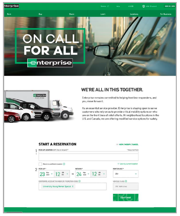 Landing/Home Page: US/Canada