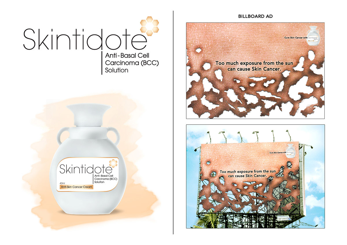 Brief: Create and promote an anti-skin cancer cream product.