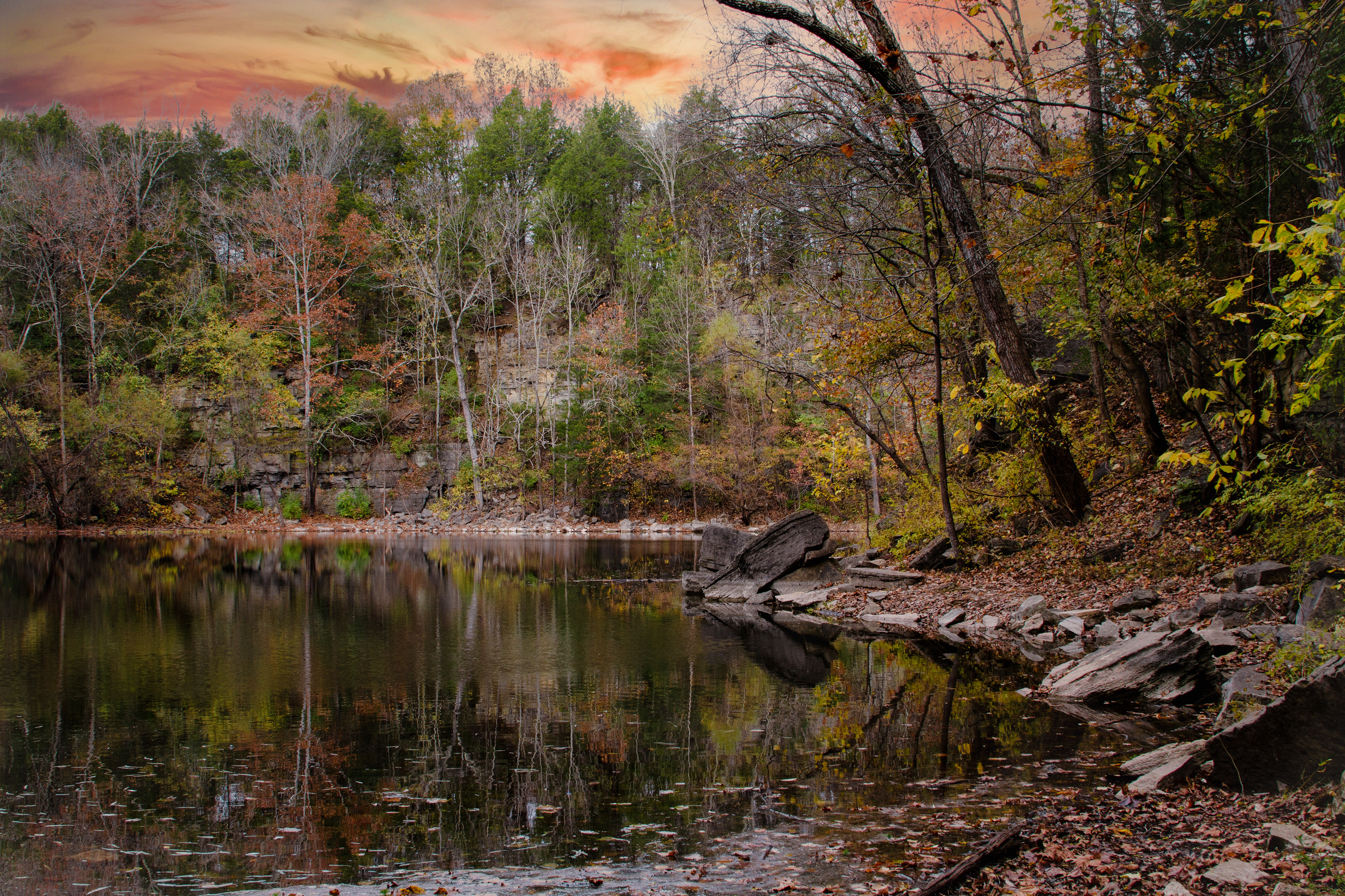 Fall at Hidden Lake State Park.  located outside of Nashville, TN