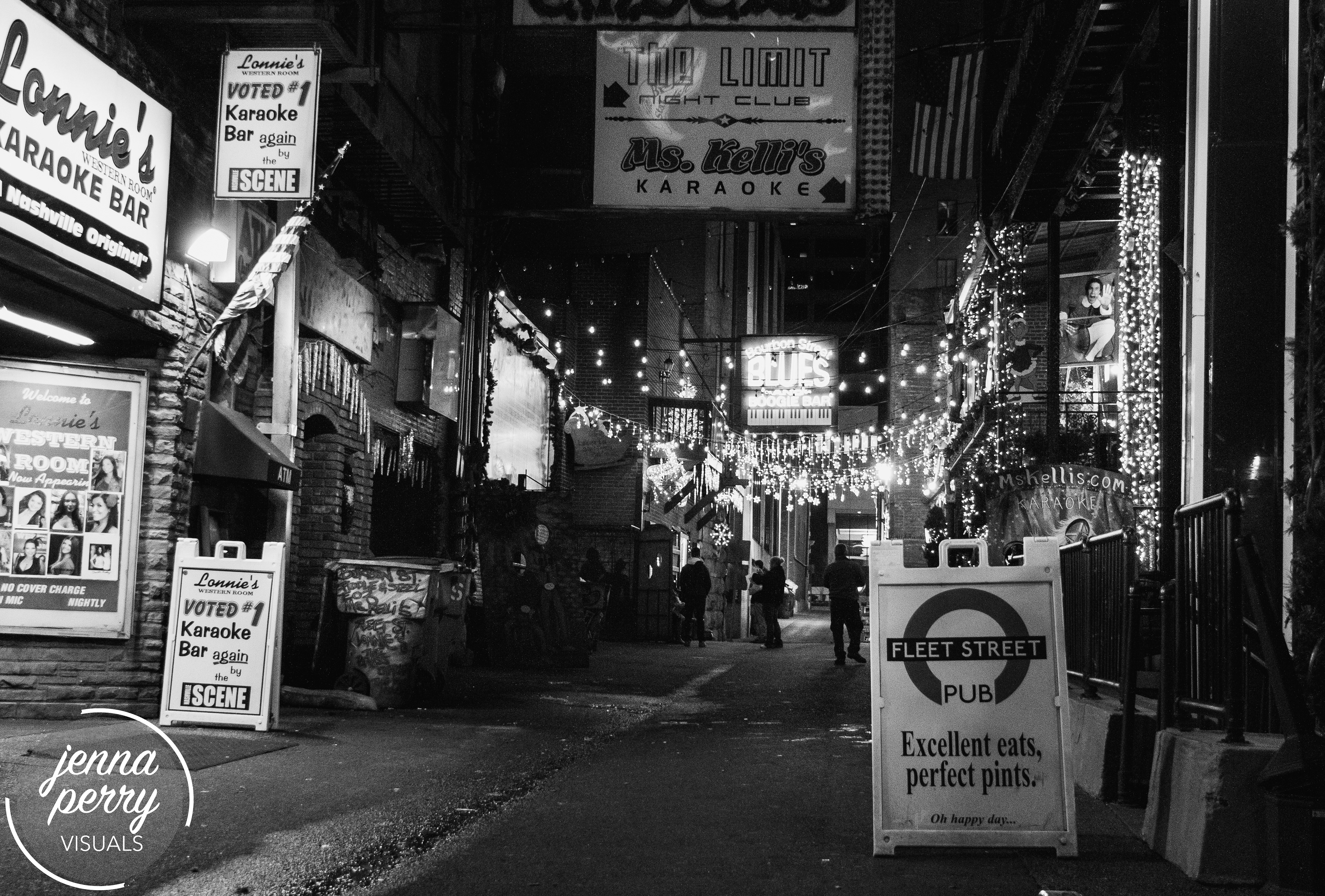 Printers Alley circa 2015, Nashville, TN