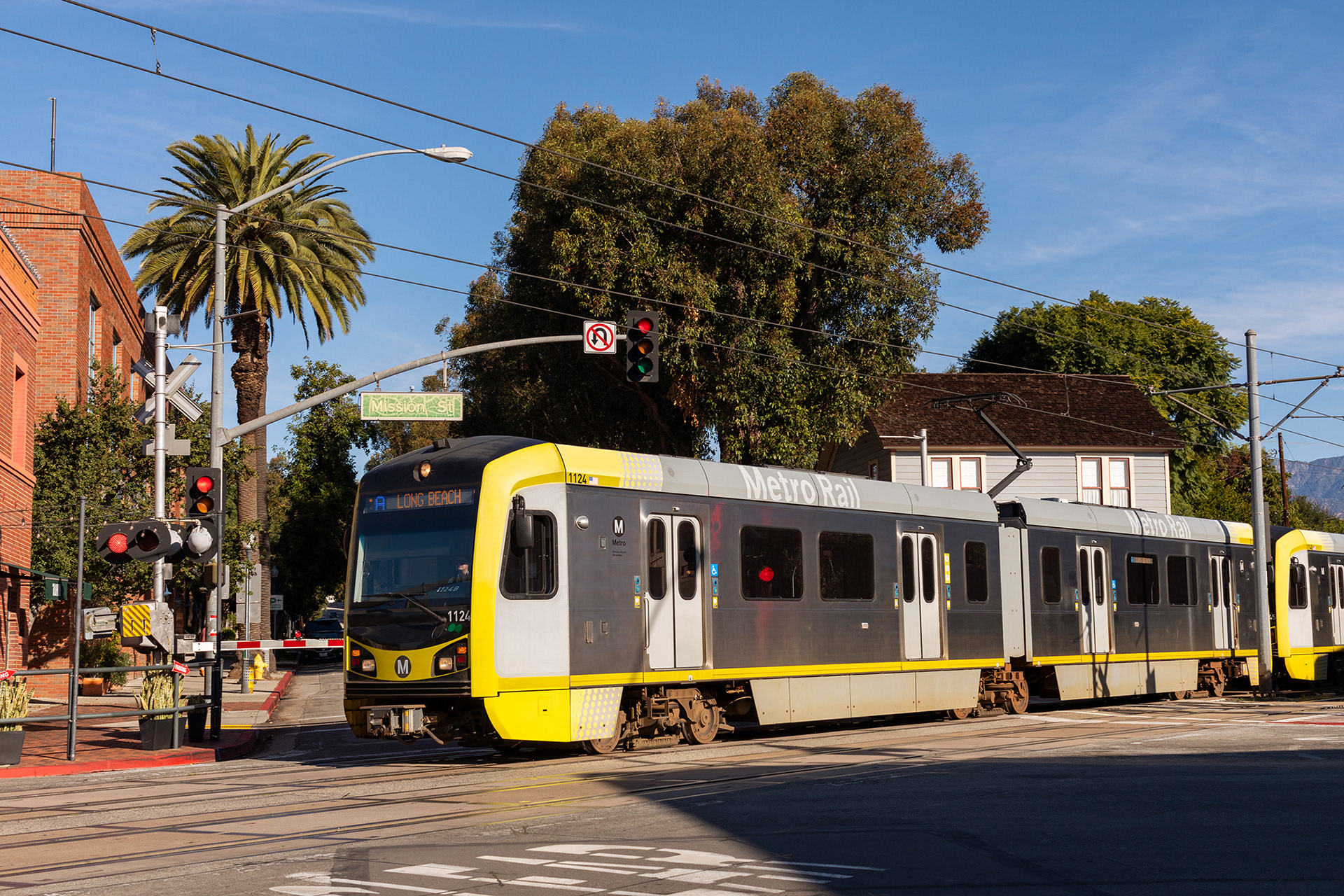 LA Metro A Line Rail, South Pasadena Station 2024