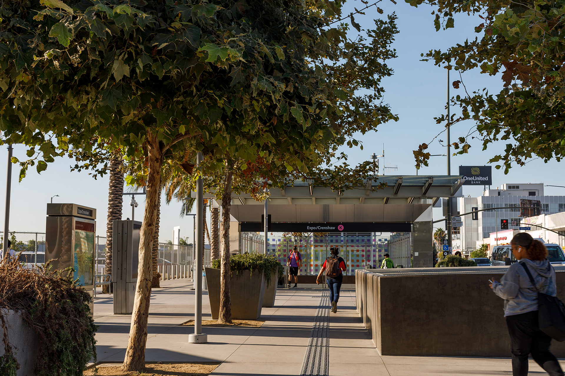 LA Metro Expo/Crenshaw Station Landscaping 2024