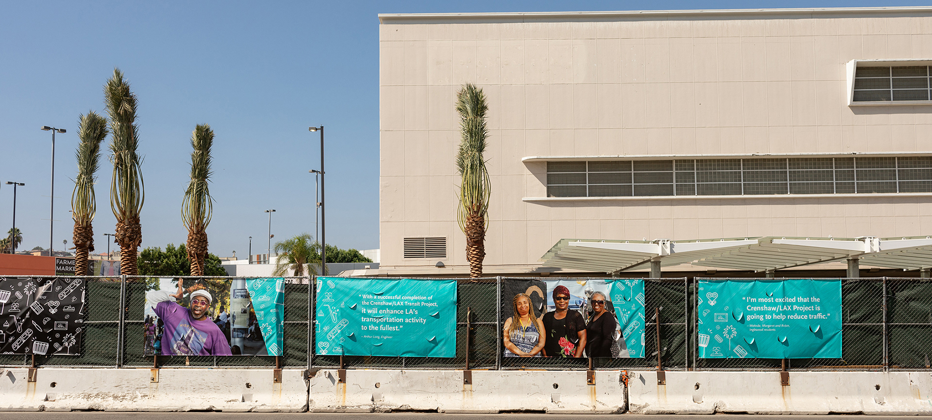 LA Metro K Line Construction Banner / *Design by Metro designer 2020