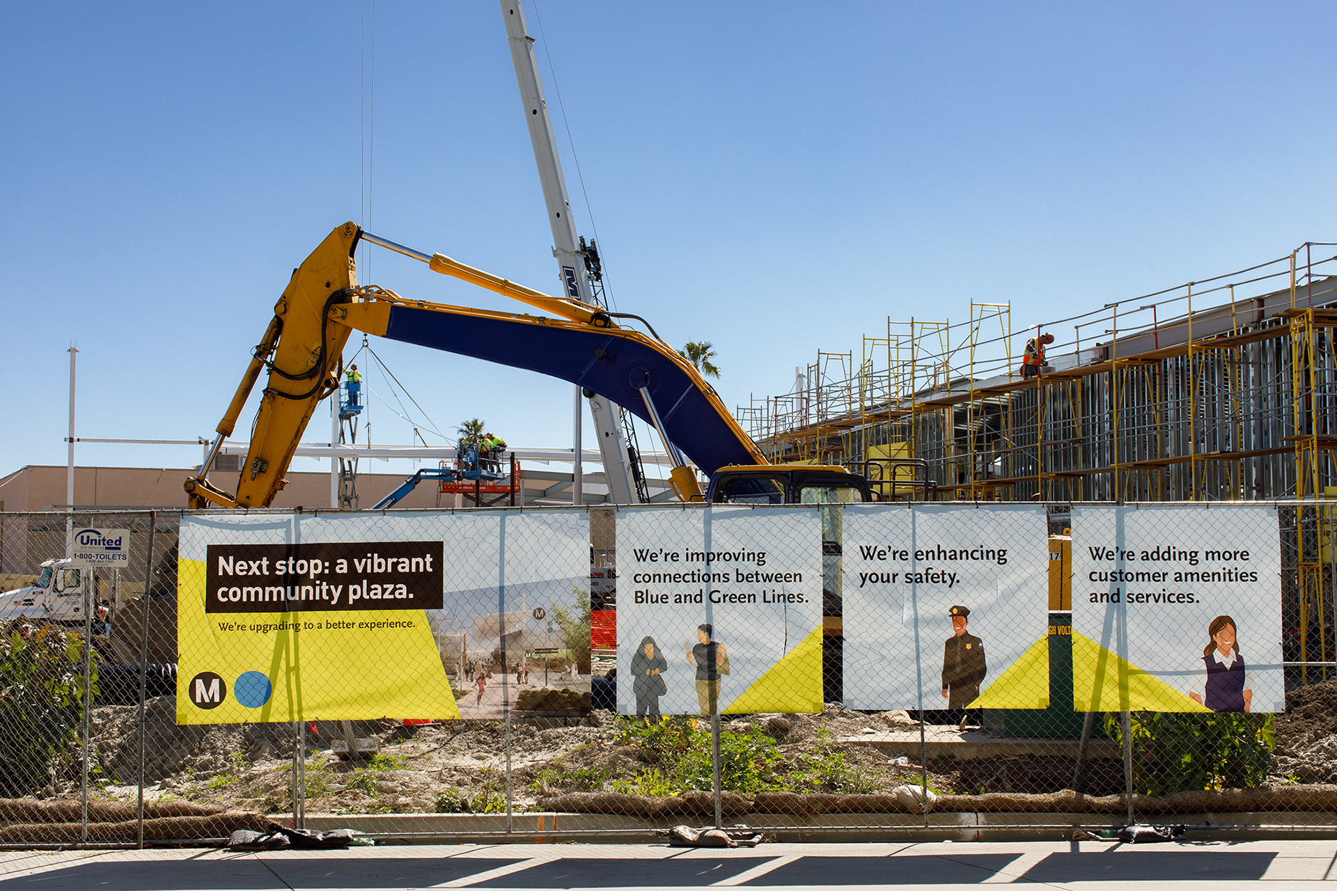 LA Metro Construction at Willowbrook/Rosa Parks Station 2019