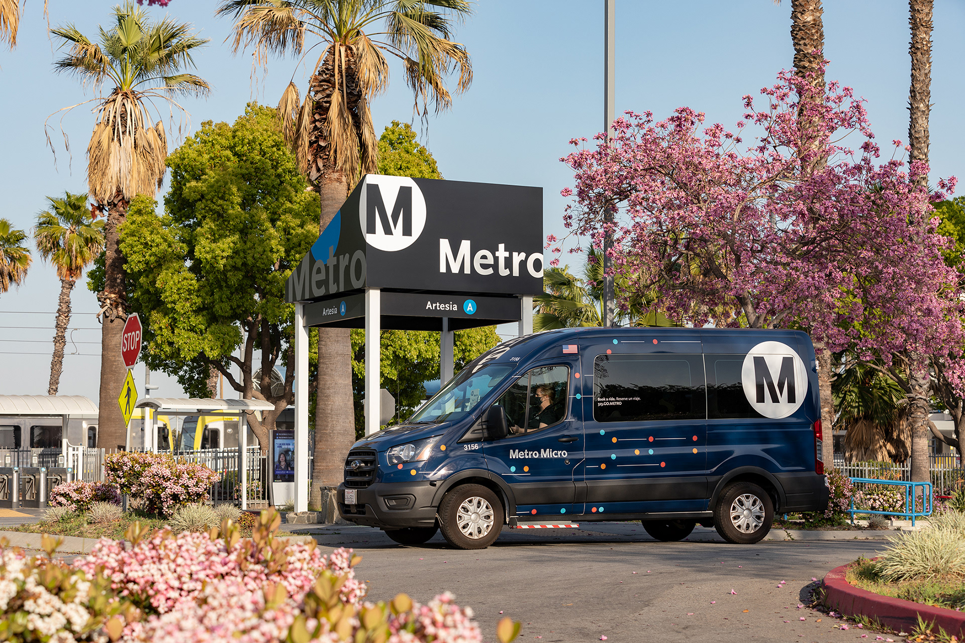 Metro Micro Artesia Station, Los Angeles 2021