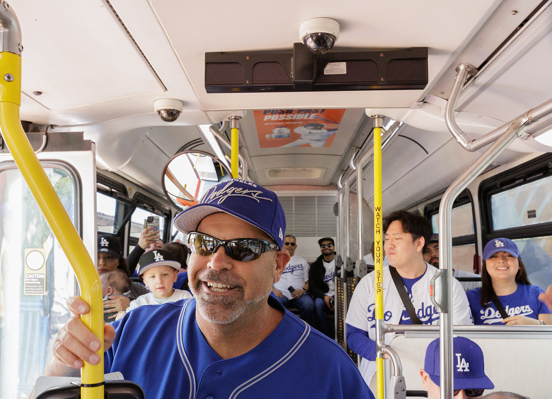 LA Dodger Express Bus Patrons, Union Station 2025