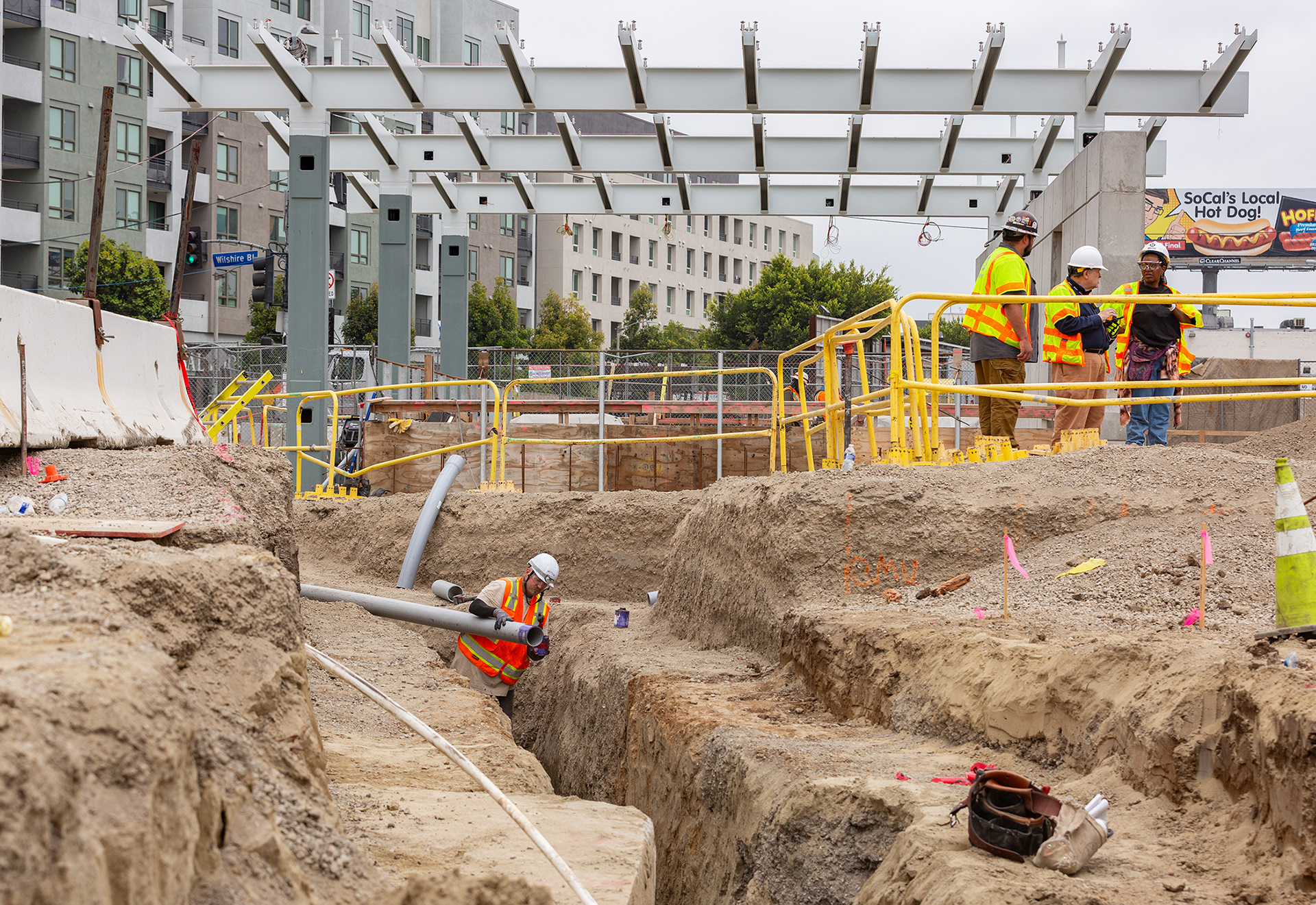 LA Metro D Line Construction 2024