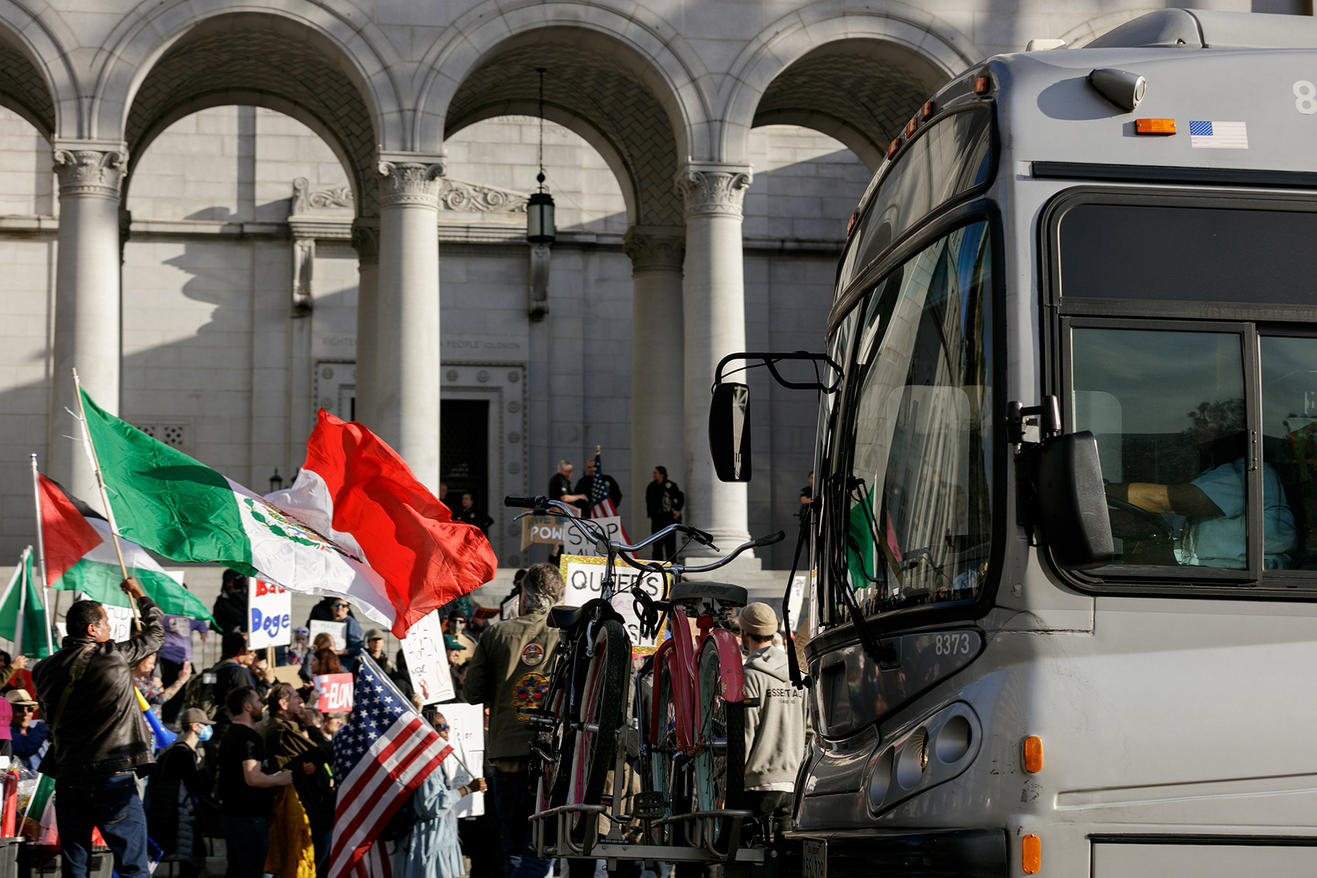 Protest at LA City Hall 2025