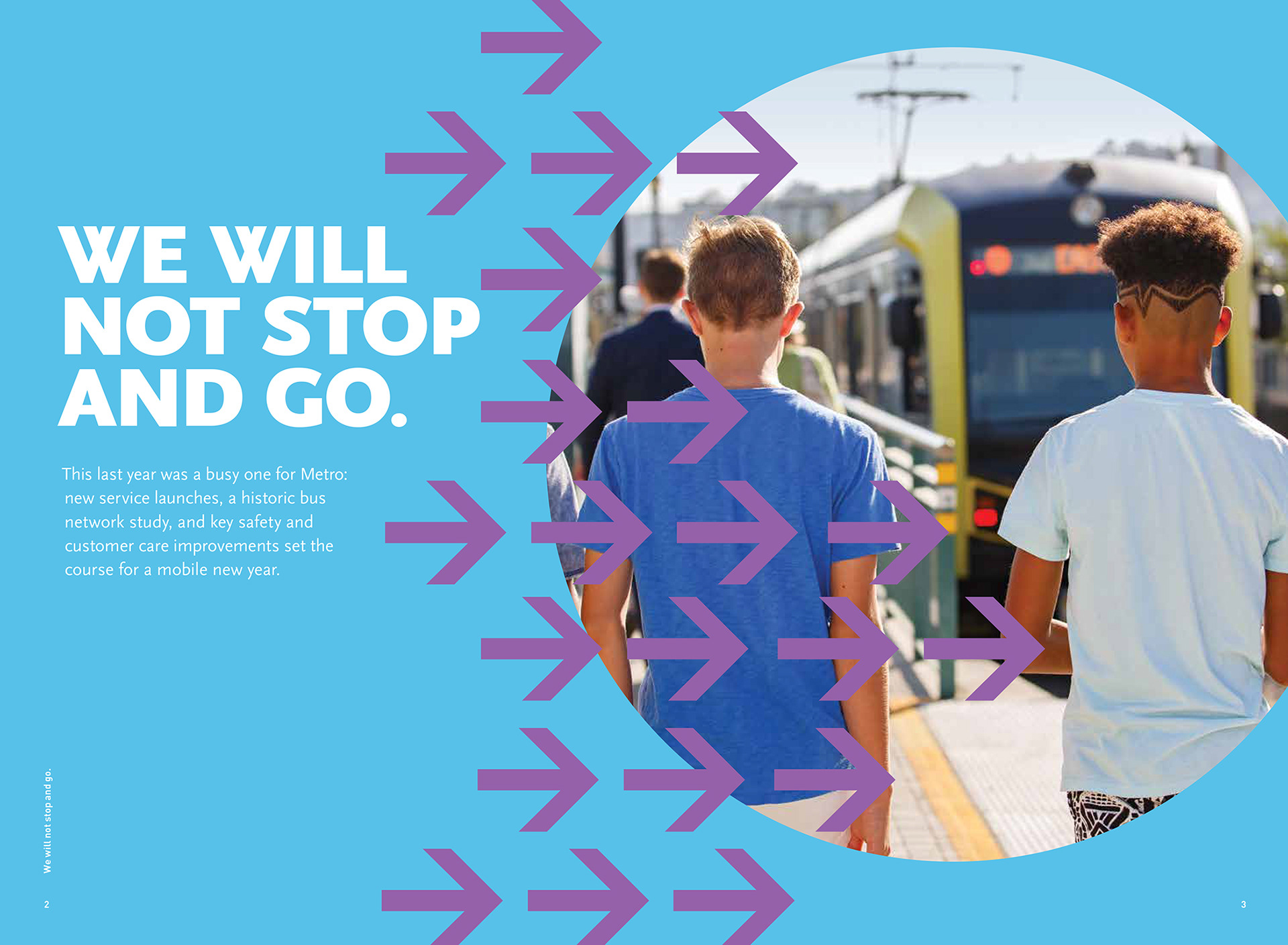 LA Metro Report to the Community pages 2-3 / *Design by Metro designer 2018
