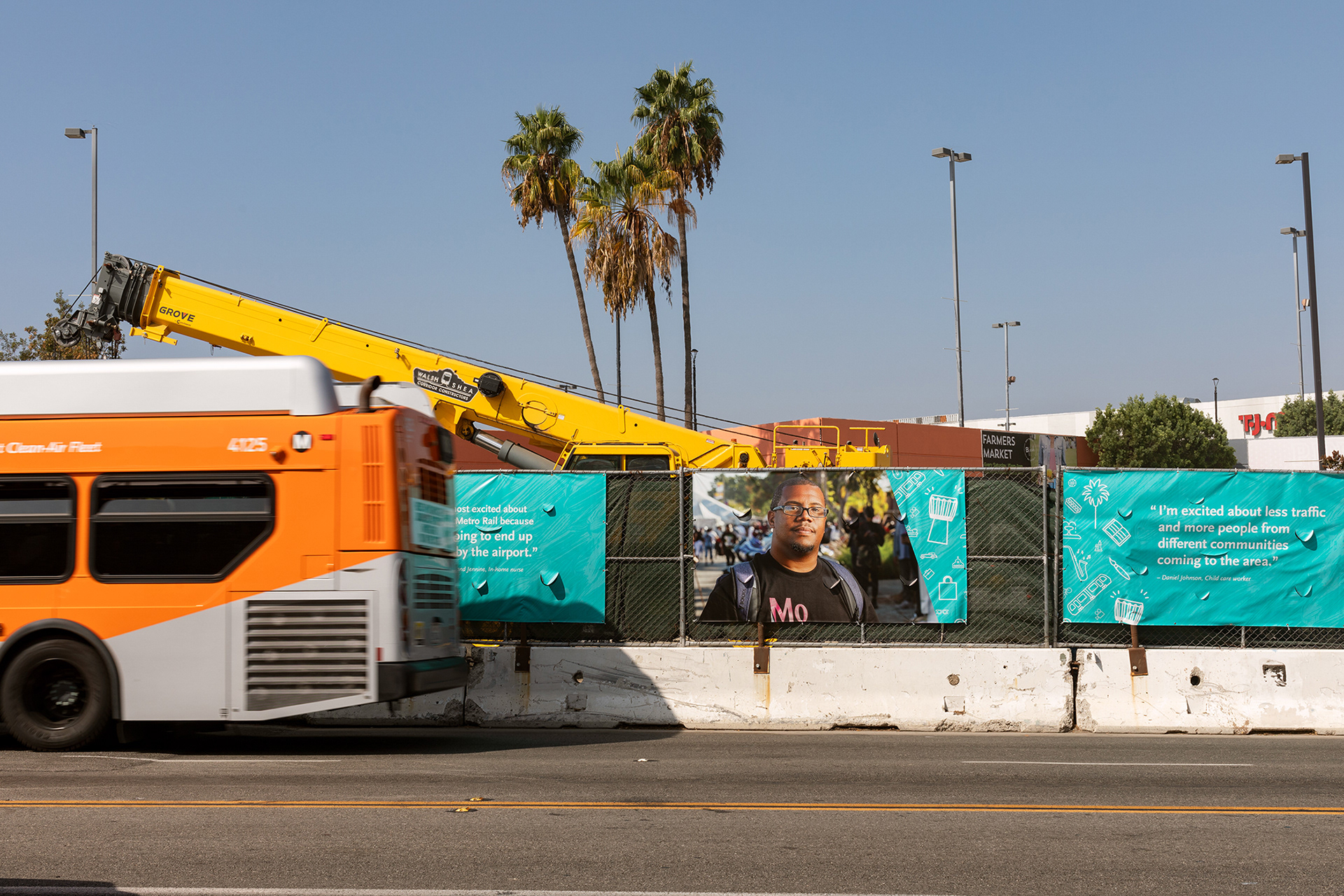LA Metro K Line Construction Banner / *Design by Metro designer 2020