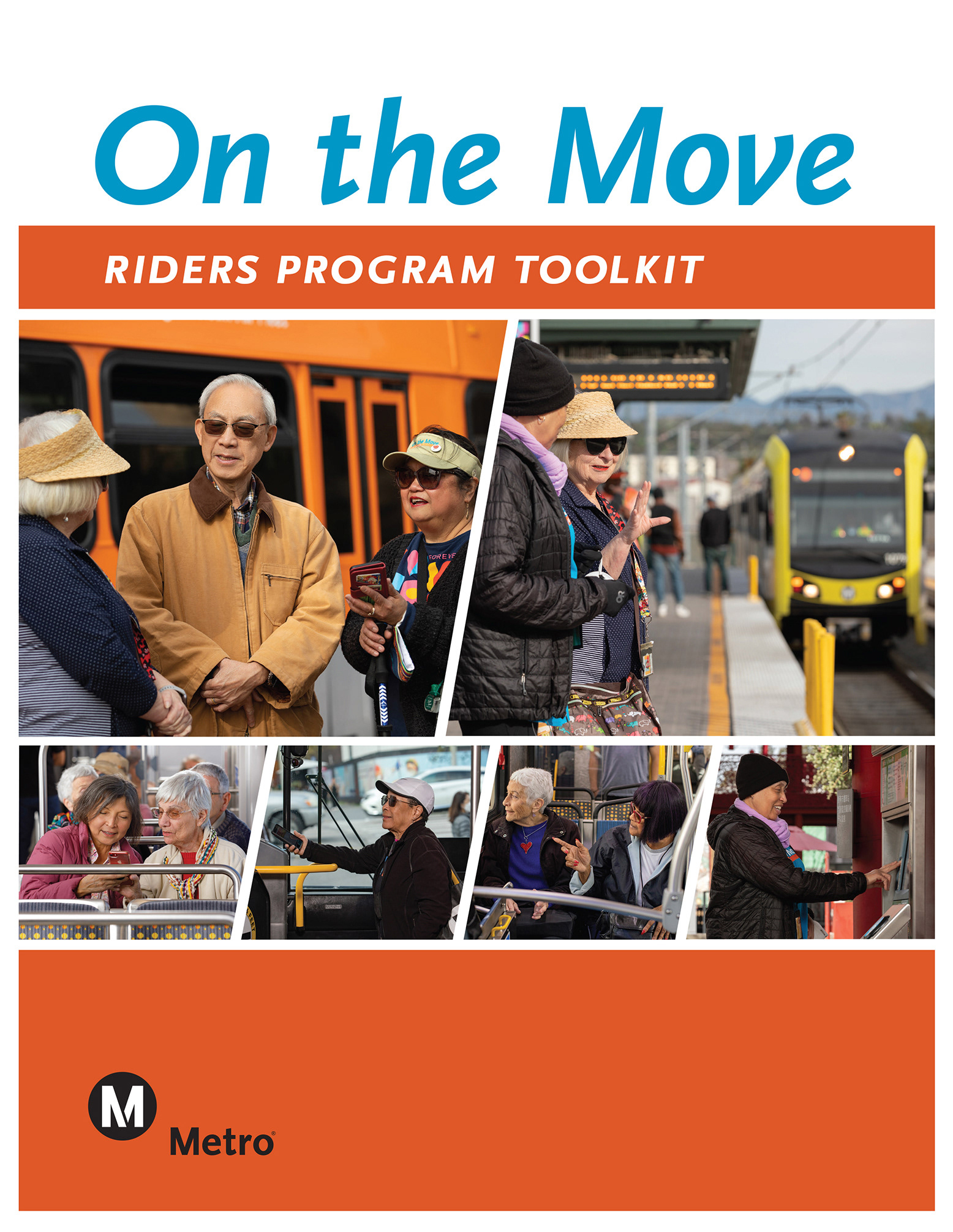 LA Metro On the Move Riders Program Toolkit Cover 2024 / *Design by Metro designer
