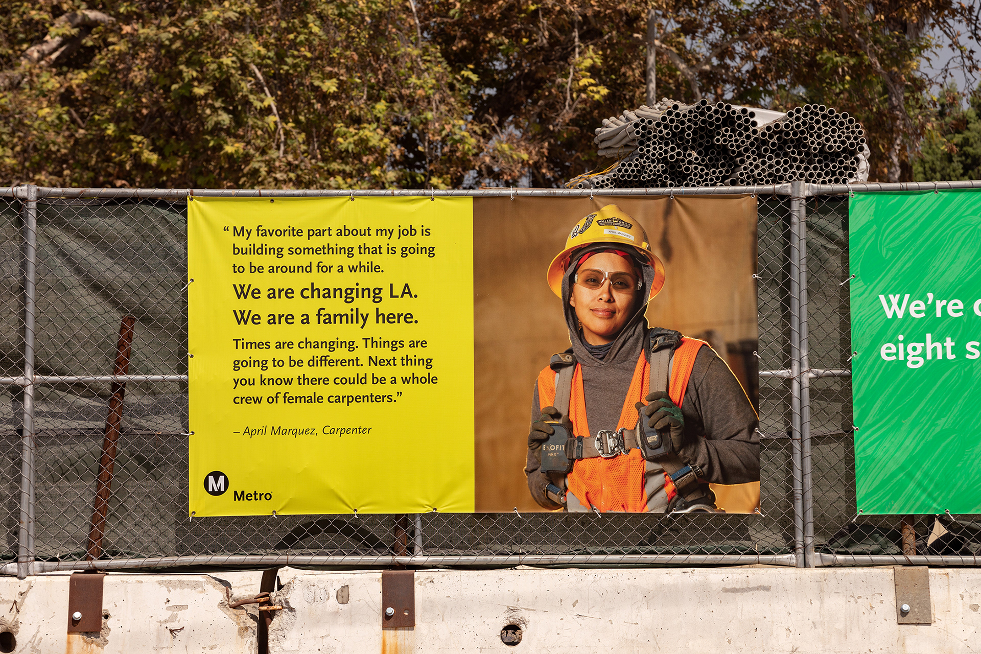 LA Metro K Line Construction Banner / *Design by Metro designer 2020
