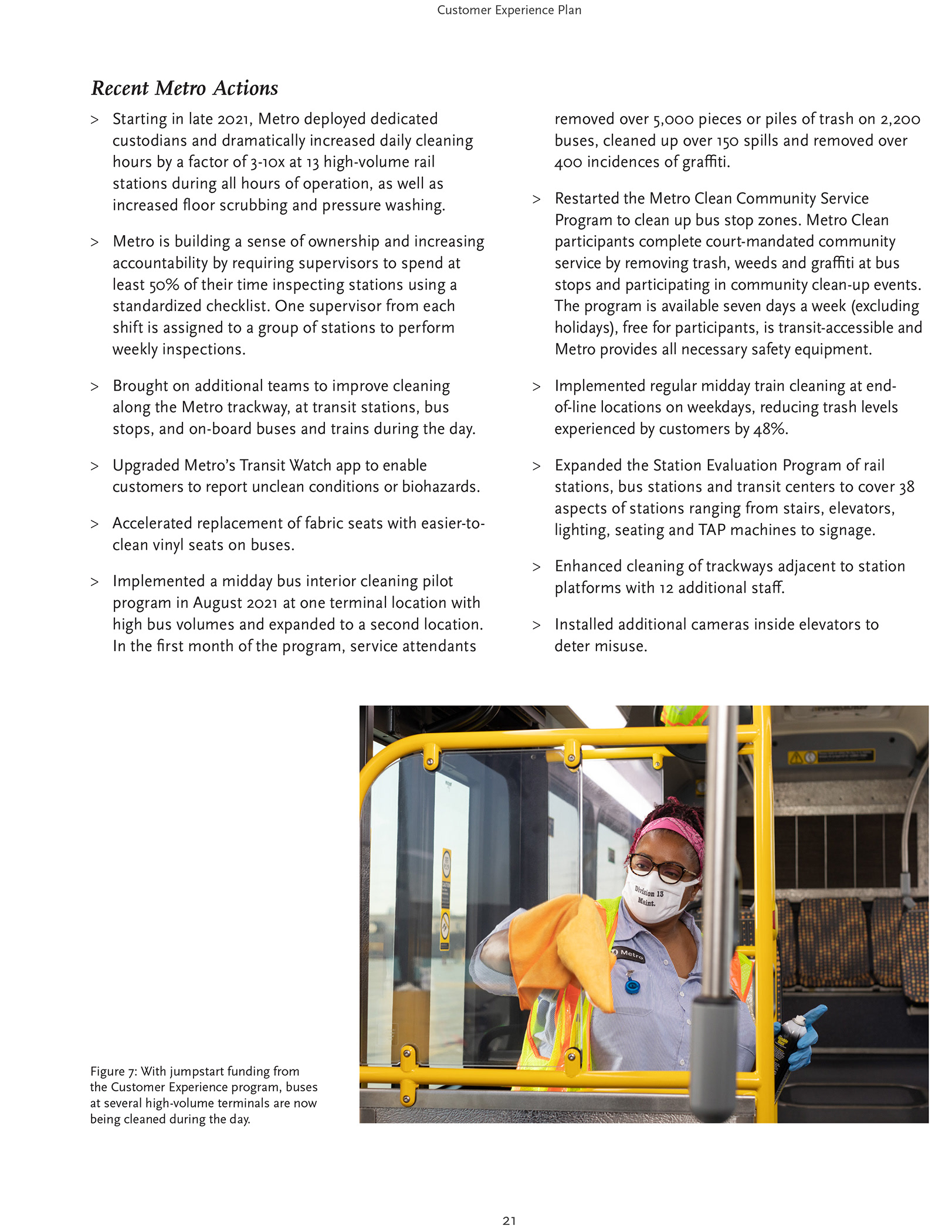 LA Metro 2022 CX Plan, page 21