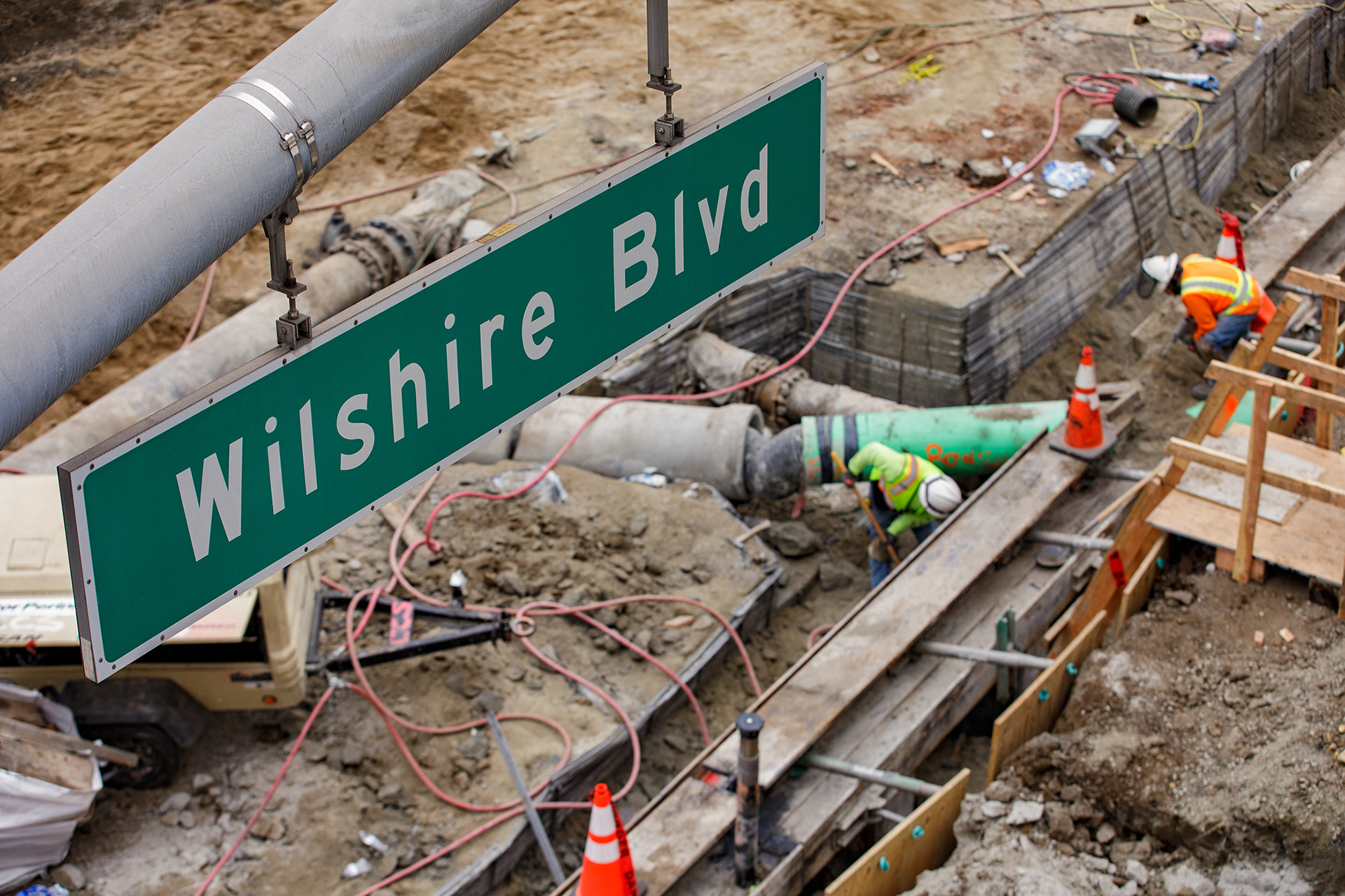 LA Metro D Line Construction, Beverly Hills 2025