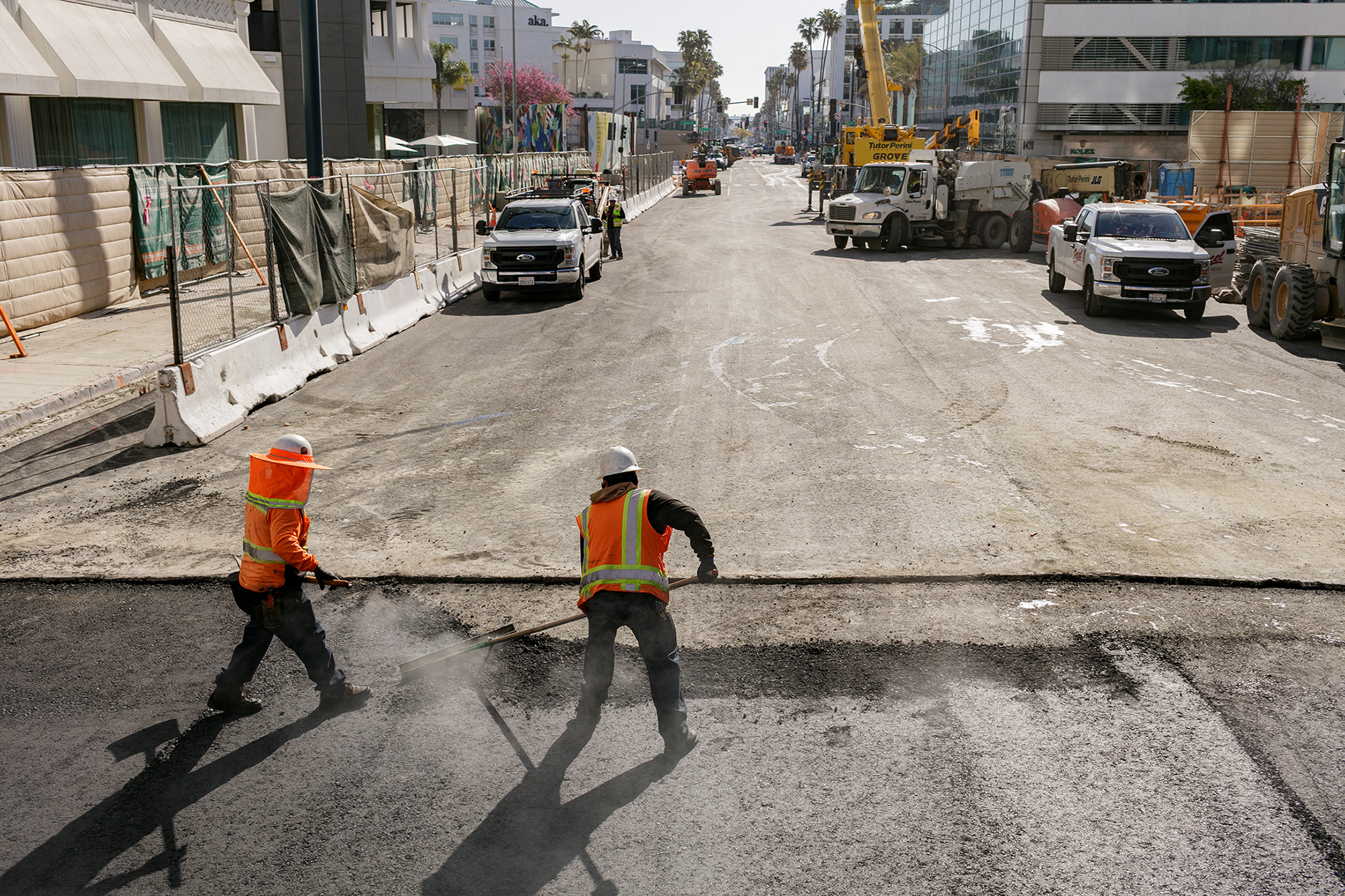 LA Metro D Line Construction, Beverly Hills 2025