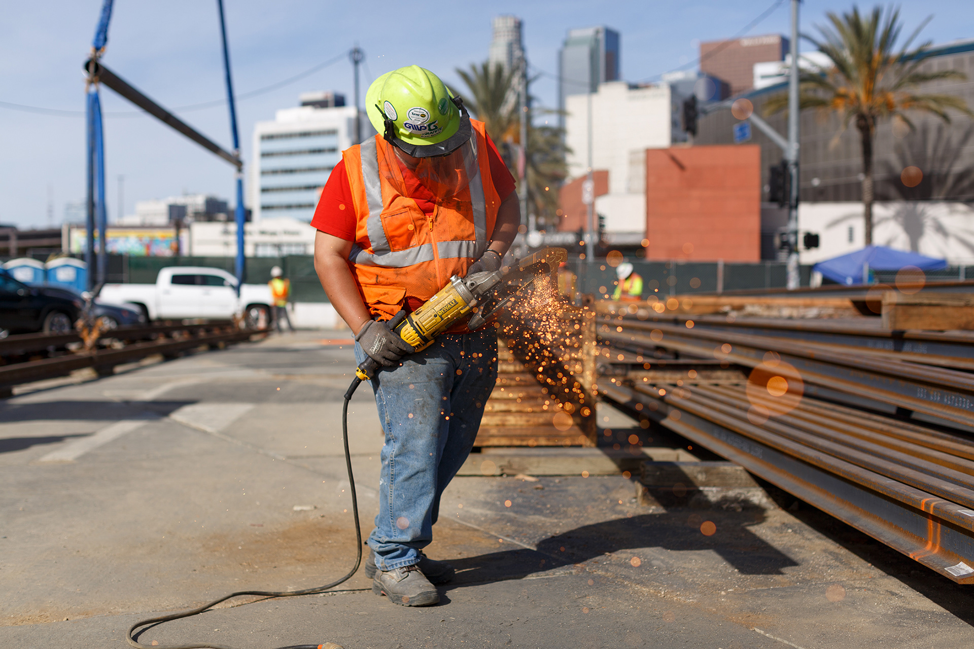 LA Metro Construction at Little Tokyo/Arts District Station 2020