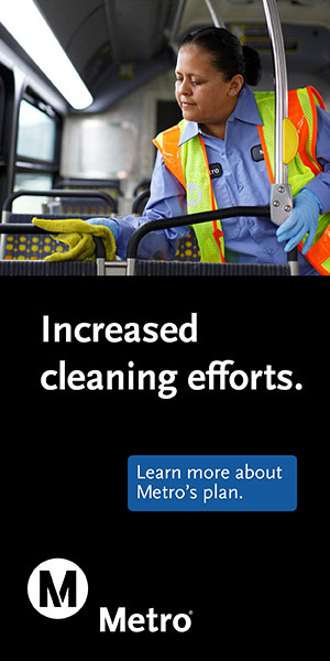 LA Metro Increased Cleaning Digital Ad 2022 / *Design by Metro designer